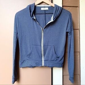 Abercrombie Kids Hoodie Blue Zip Up Viscose Jacket